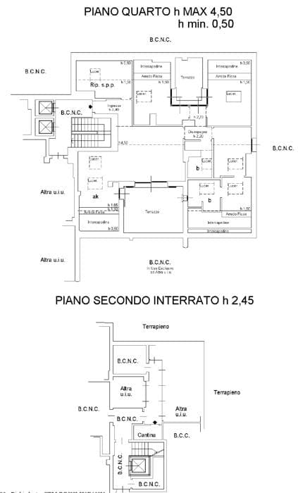 Planimetria 1 di Attico Tripla esposizione a Monza