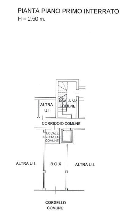 Planimetria 2 di Bilocale con giardino privato a Casatenovo