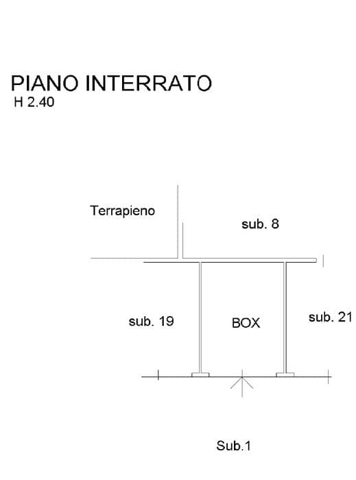 Planimetria 2 di Villa a Vimercate