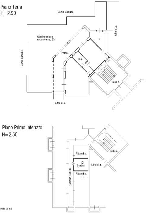 Planimetria 1 di Appartamento in Centro a Carate Brianza