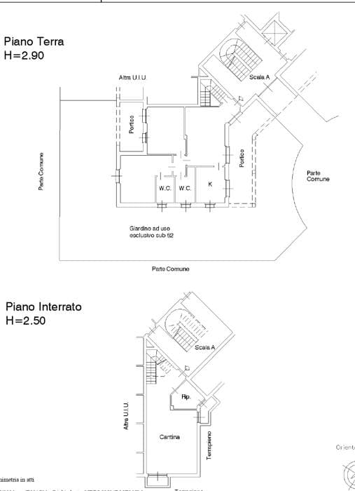 Planimetria 2 di Appartamento in Centro a Carate Brianza