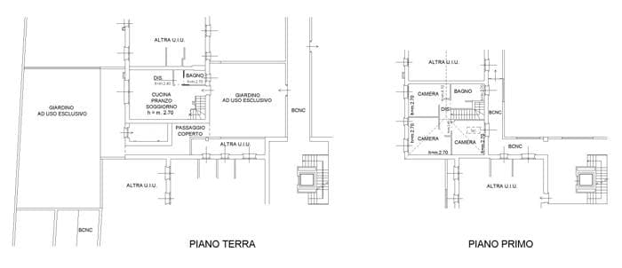 Planimetria 1 di Quadrilocale Casatenovo